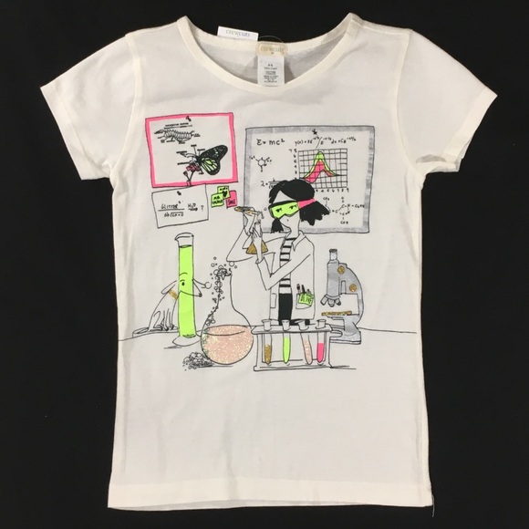 J Crew Girl Science Lab Keepsake T-Shirt Tee STEM - Picture 2 of 8